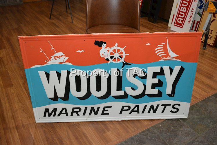 Woolsey Marine Paints w/logo Metal Sign