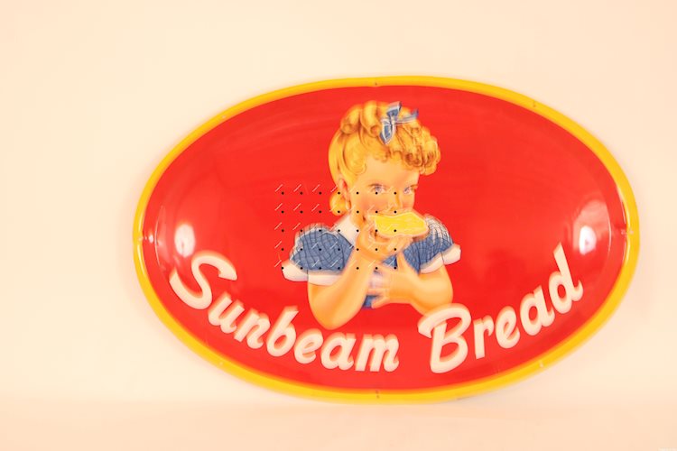 Sunbeam Bread w/girl logo sign