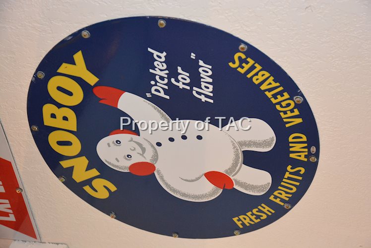 Snoboy "Pick for flavor" with snowman logo,