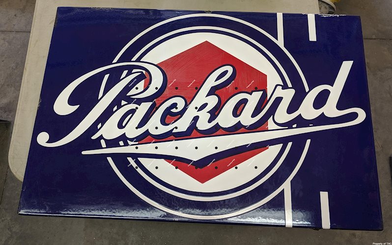 Packard Single Sided Porcelain Sign