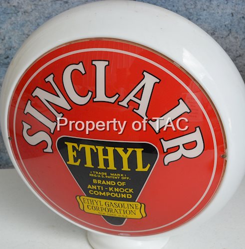 Sinclair w/Ethyl Logo 13.5" Single Globe Lens