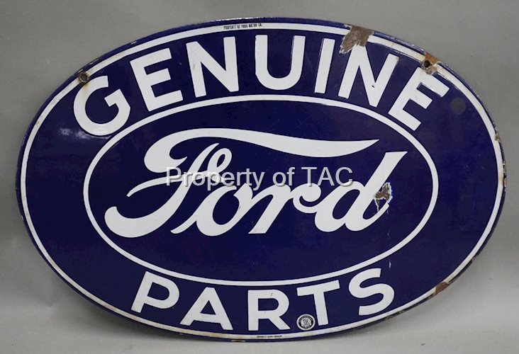 Genuine Ford Parts Porcelain Sign