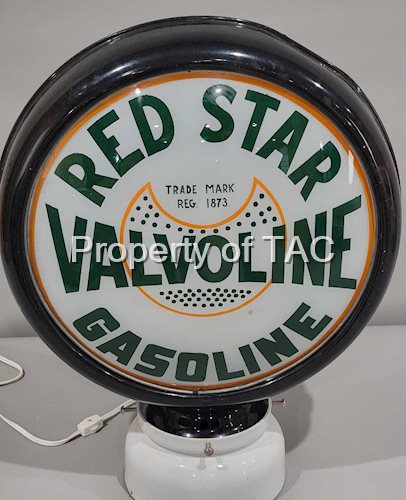 Red Star Valvoline Gasoline 15" Single Globe Lens