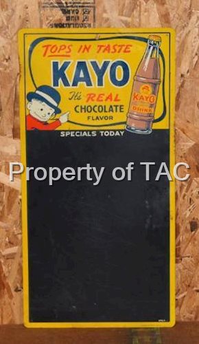 Kayo "The Real Chocolate Flavor" Menu Board Sign