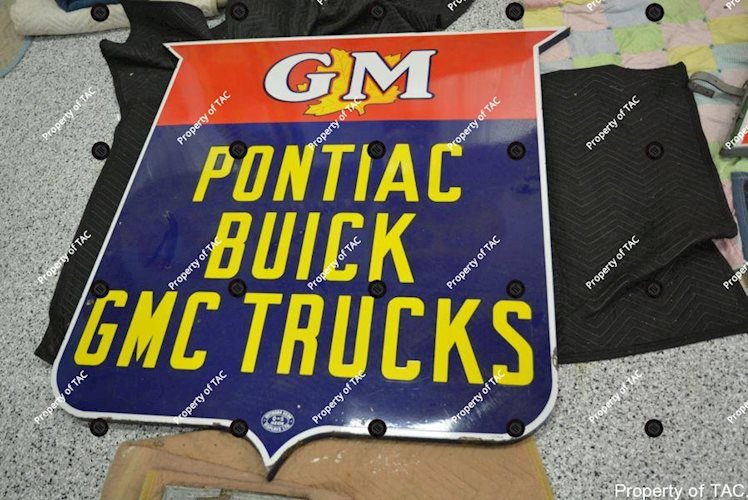 GM Pontiac Buick GMC Trucks sign