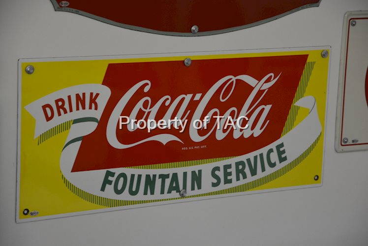 Drink Coca-Cola Fountain Service (yellow background)