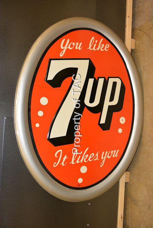 You Like 7up It Likes You Metal Sign