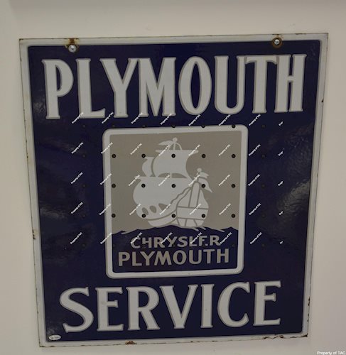 Plymouth Service w/ship logo sign