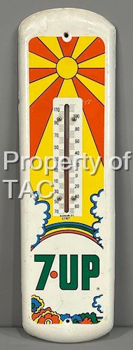 Peter Max Style 7up Metal Thermometer