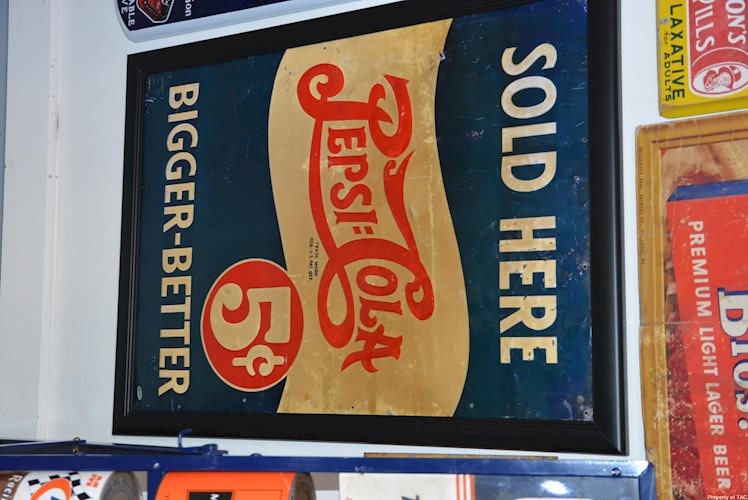 Pepsi: Cola Sold Here Bigger-Better sign