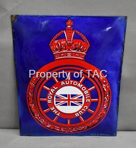 The Royal Automobile Club w/Logo Porcelain Pillow Sign