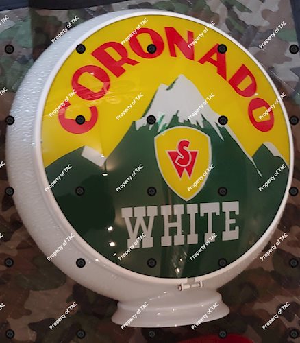Coronado White (gas) 13.5 Single Globe Lens"