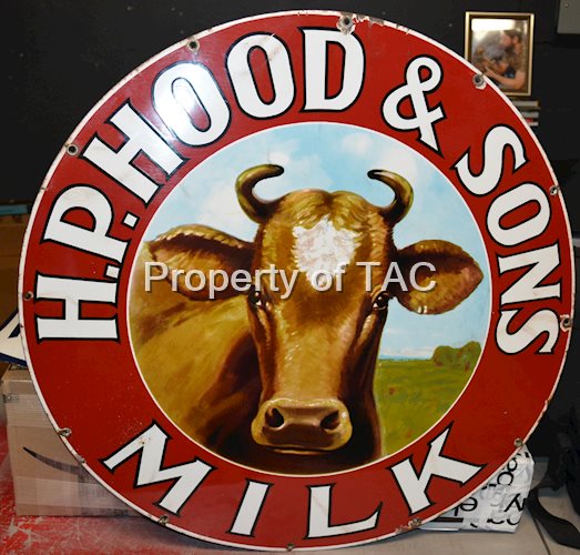 H.P. Hood & Sons Milk Porcelain sign