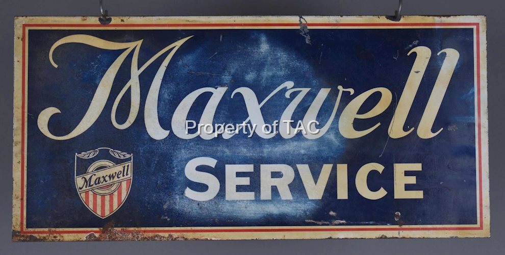 Maxwell Service w/Shield Logo Metal Sign