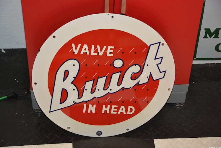 Buick Valve-in-Head Porcelain sign
