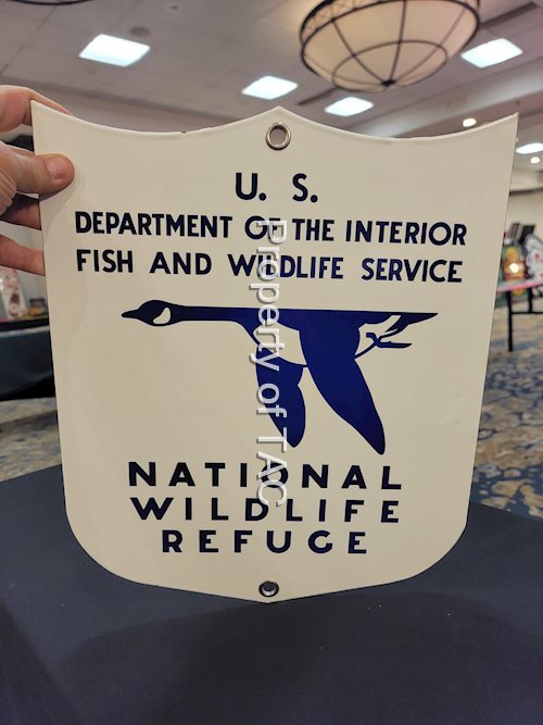 National Wildlife Refuge w/logo Porcelain Sign