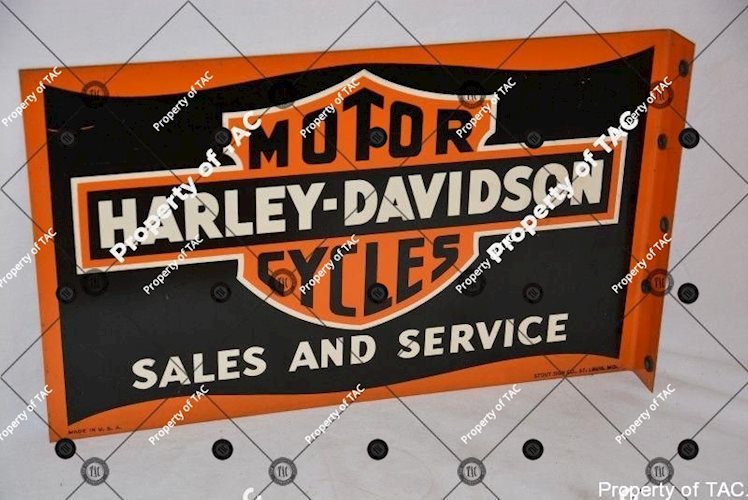 Harley-Davidson Motor Cycles Sales and Service sign