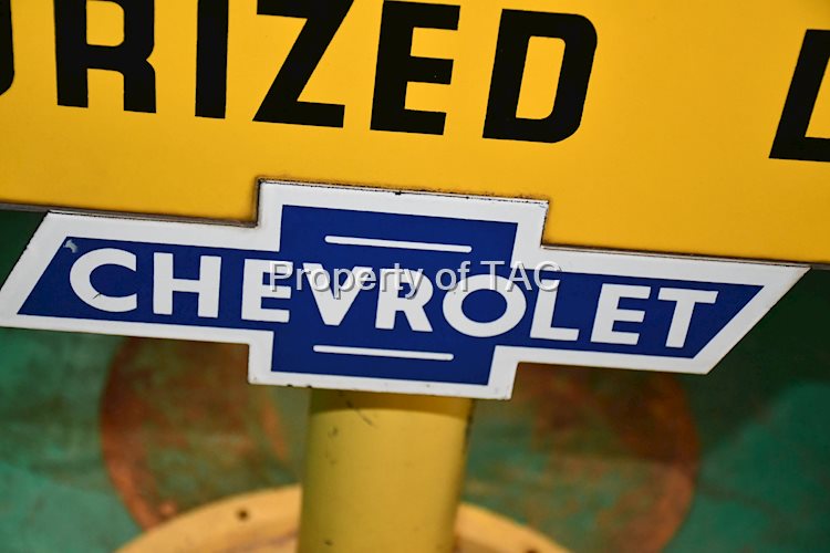 Chevrolet Bowtie Porcelain Sign (small)