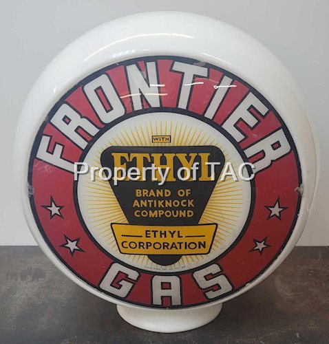 Frontier Gas w/Ethyl Logo 13.5" Globe Lenses
