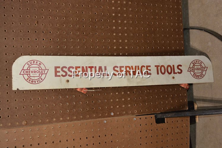 Super Chevrolet Service Essential Service Tools Masonite Sign