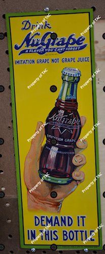 Drink NuGrape Demand it in this Bottle" Metal Sign"