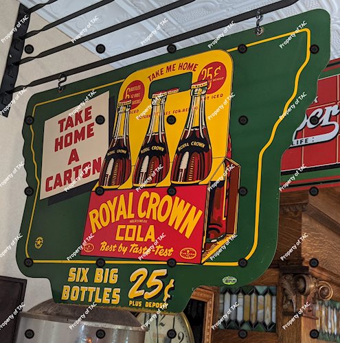 Royal Crown Cola Take Home A Carton Six Big Bottles 25 Cents