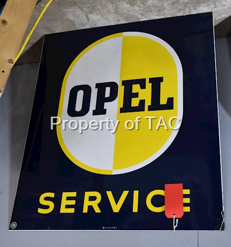 Opel Service Porcelain Sign