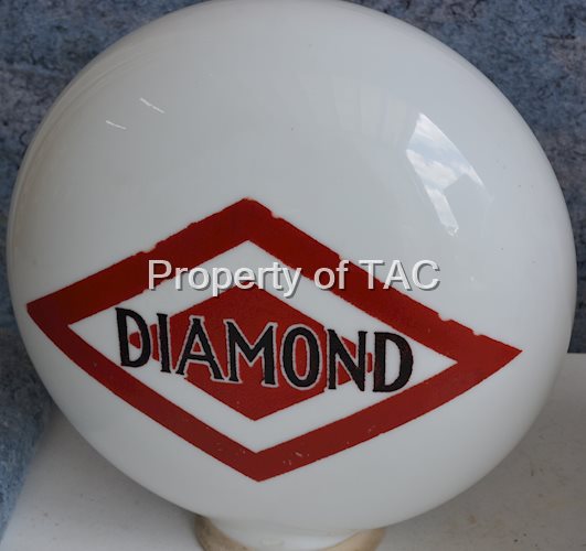 (D-X) Diamond OPE Milk Glass Globe Body
