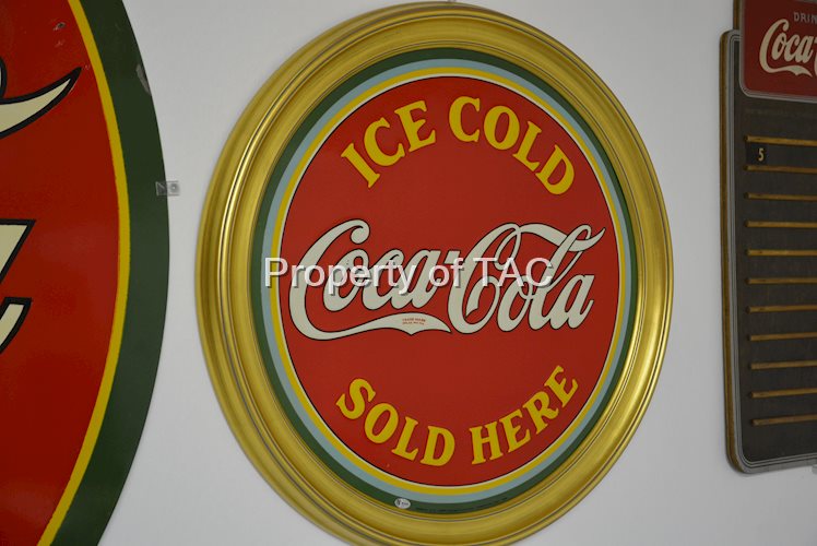 Ice Cold Coca-Cola Sold Here (curved letters)