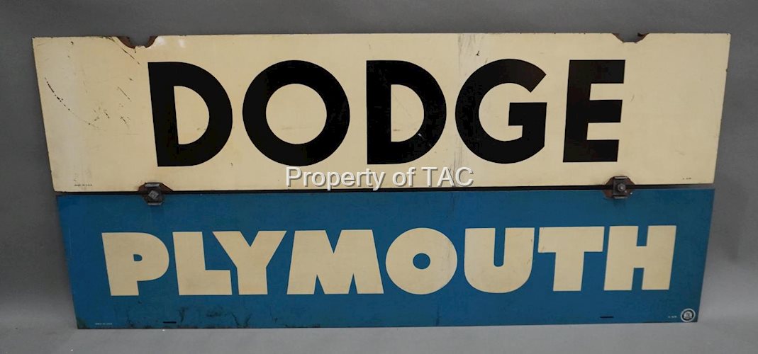 Dodge Plymouth (2-Piece) Metal Sign