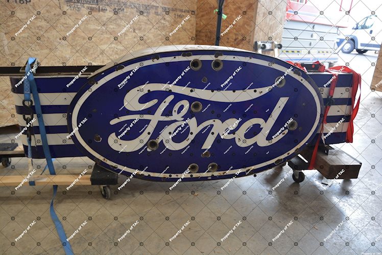 Ford Oval with wings neon sign