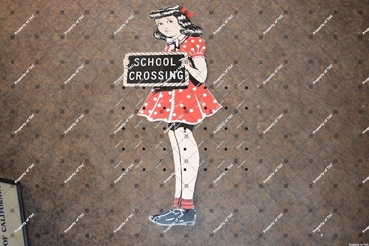 School Crossing (girl) sign