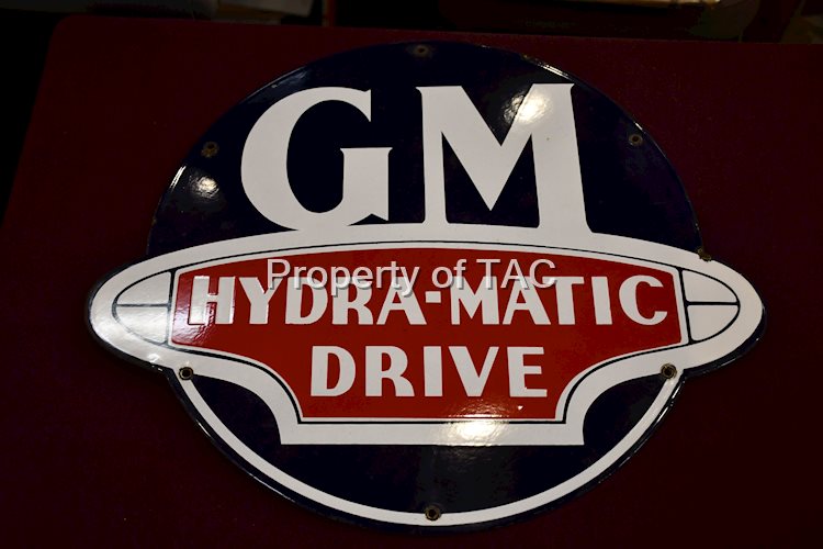 GM Hydra-Matic Drive Porcelain Sign