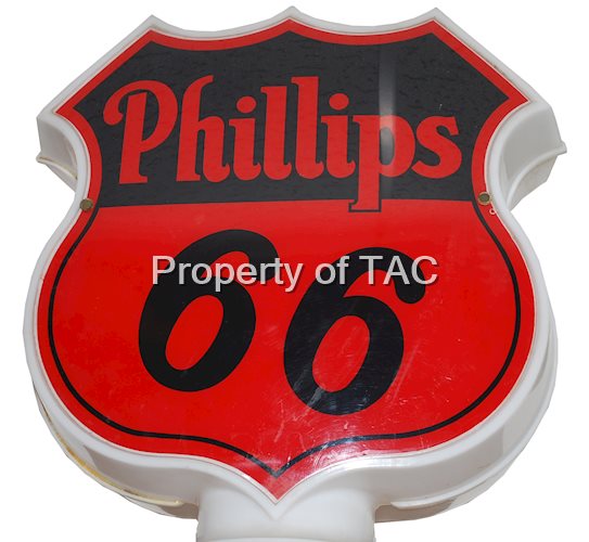 Phillips 66 plastic shield-shape body and lenses,