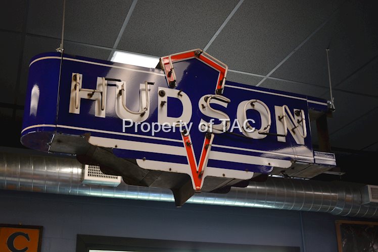 Hudson w/Logo Porcelain Neon Sign