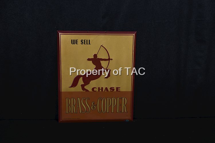 We Sell Chase Brass & Copper w/Logo Metal Sign