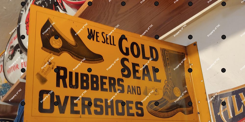 Gold Seal Rubbers and Overshoe sign