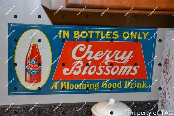 Cherry Blossoms in bottles only sign