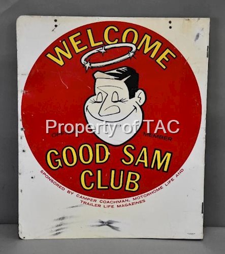 Welcome Good Sam Club Metal Flange Sign