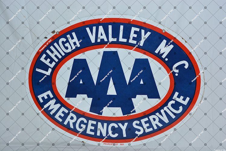 AAA Lehigh Valley M. C. Emergency Service Sign