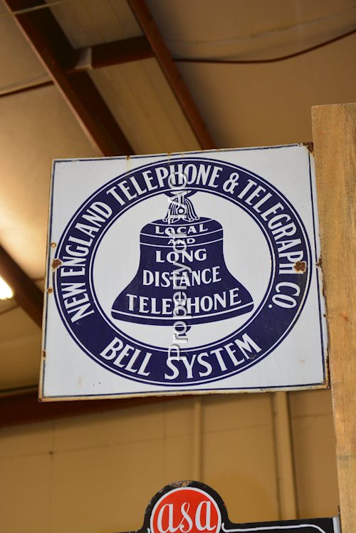 New England Telephone & Telegraph Co. Porcelain Sign