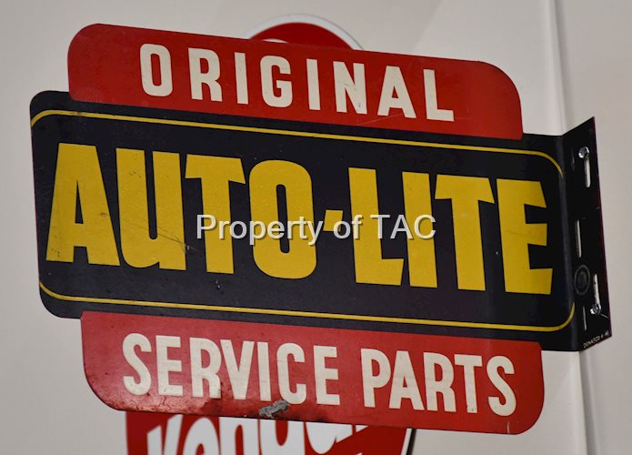 Auto-Lite Original Service Parts Metal Flange Sign