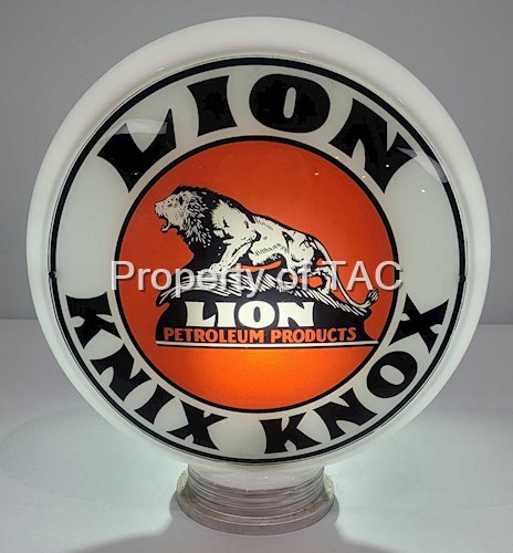 Lion Knix Knok w/Lion on Rock Logo 13.5" Single Globe Lens