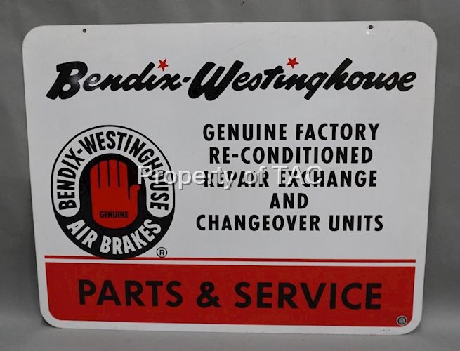 Bendix Westinghouse Air Brakes Parts & Service Metal Sign