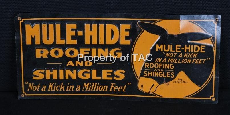 Mule-Hide Roofing and Shingles w/Logo Metal Sign