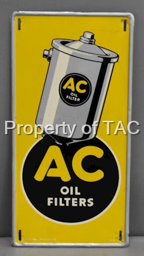 AC Oil Filters Metal Sign