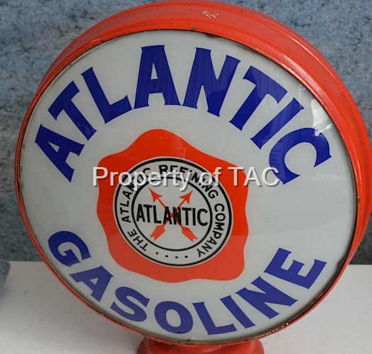 Atlantic Gasoline w/Fried Egg Logo 16.5" Single Globe Lens