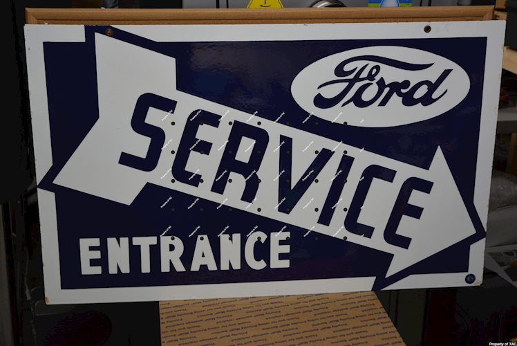 Ford Service Entrance porcelain sign