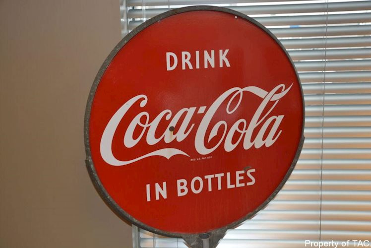 Drink Coca-Cola in Bottles sign