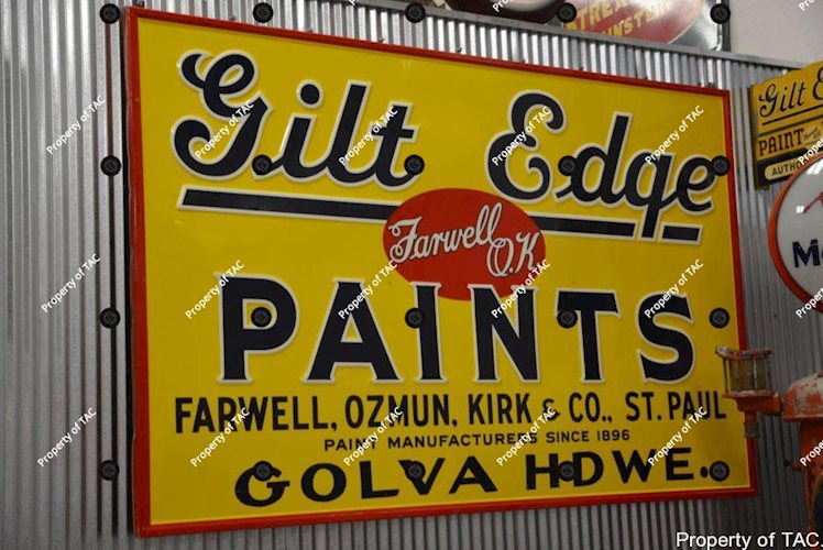 Gilt Edge Paints sign